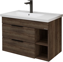 Grossman Тумба под раковину Форта 80 подвесная дуб галифакс темный – фотография-1